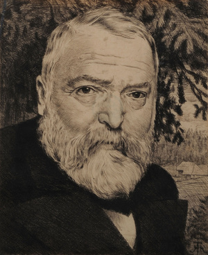 Portrait Hans Thoma. Portrait Hans Thoma.