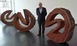 Preisträger Hans-Thoma-Kunstpreis 2013: Werner Pokorny zwischen den \"Wheels\".