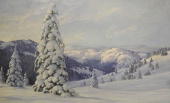 Karl Hauptmann \"Winterlandschaft 1911\"